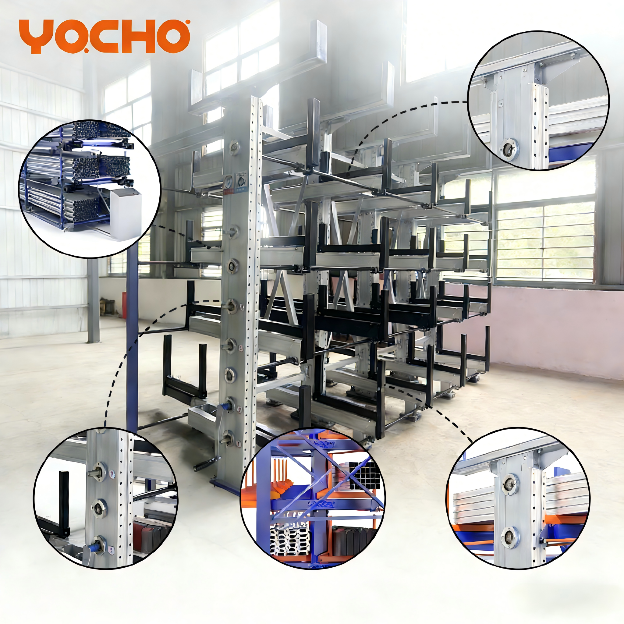Evolvunt Telescopic Cantilever Shelves