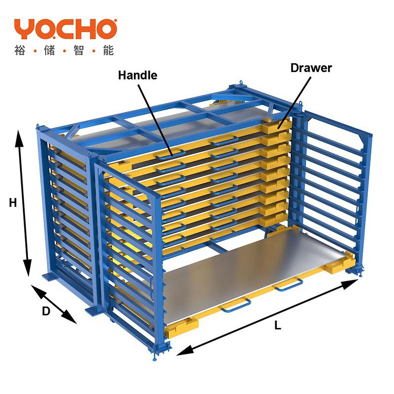 Gravis Officium Sheet Metal at Racks Drawer-Style Material PRAECLUSIO Racks